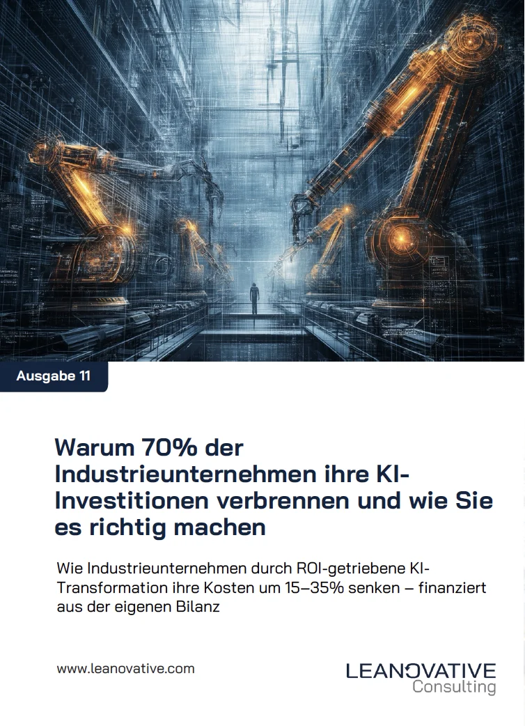 Whitepaper: Warum 70 Prozent der Industrieunternehmen ihre KI-Investitionen verbrennen und wie Sie es richtig machen
