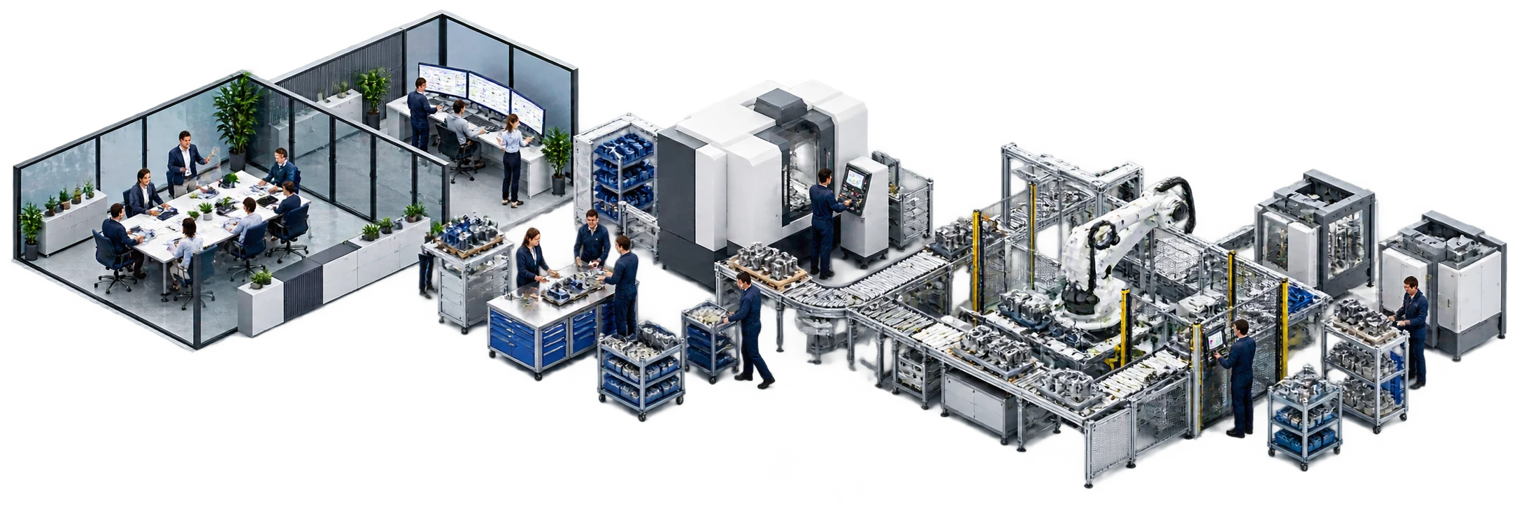Technische Gesamtdarstellung der Handlungsfelder für transformation